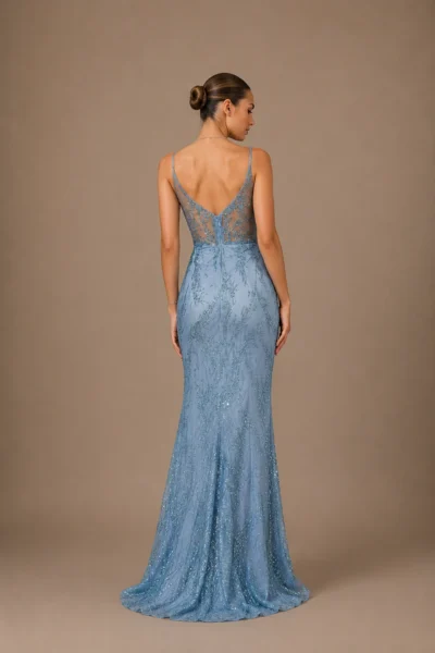 EMILIA – Vestido corte sirena de lentejuelas